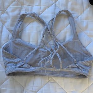 Free to be zen lululemon grey sports bra
